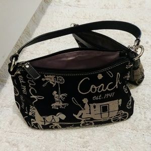 Coach horse & carriage print purse & wallet